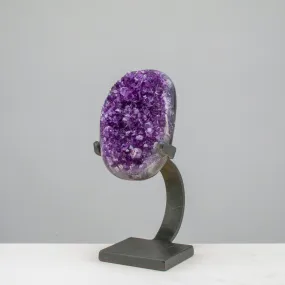 Large Uruguayan Amethyst Geode on Custom Stand - 10 / 5.5 lbs - A Grade