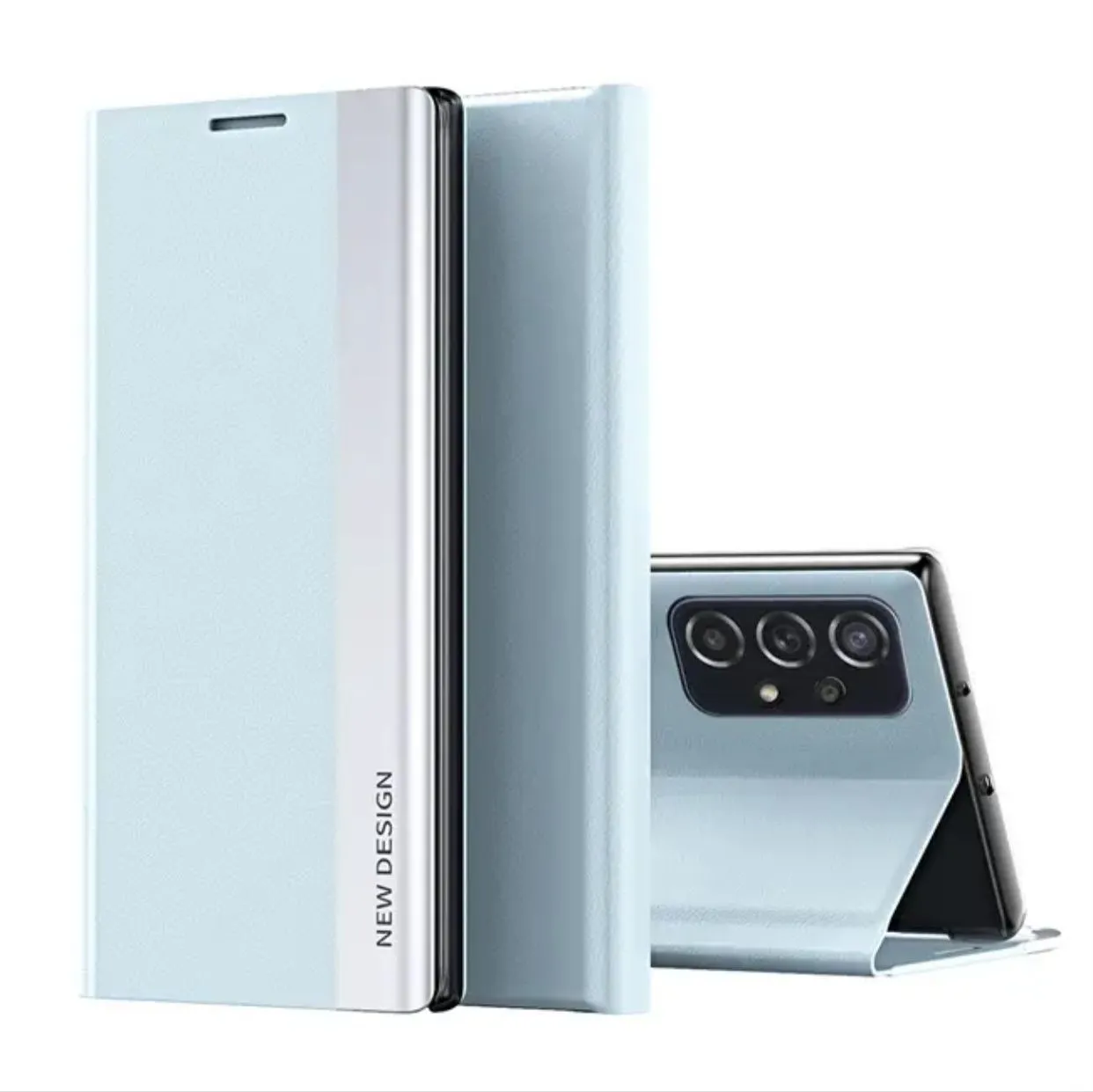 Leather Plating Magnetic Case For Samsung S23 Ultra 18495