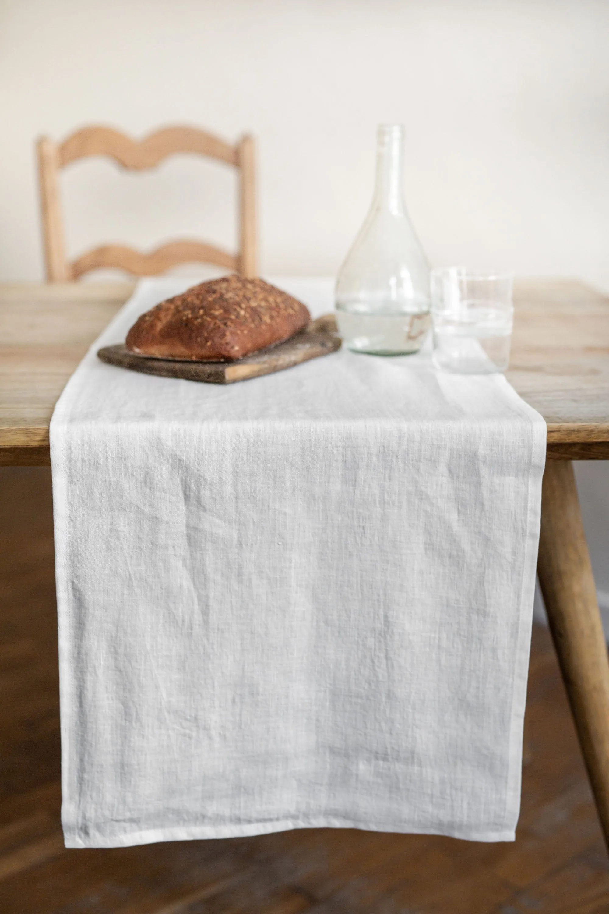 Linen Table Runner | White