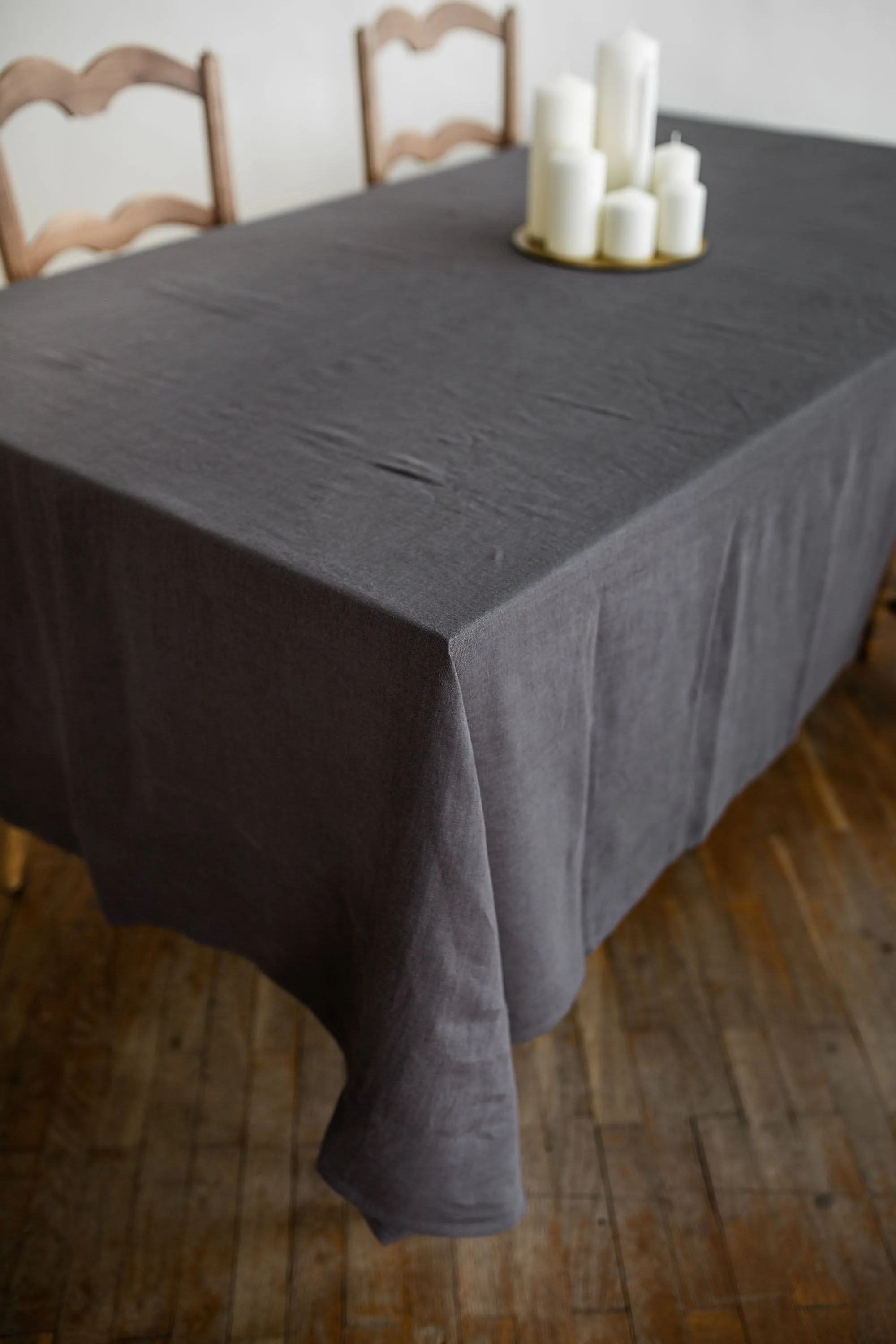 Linen Tablecloth | Charcoal