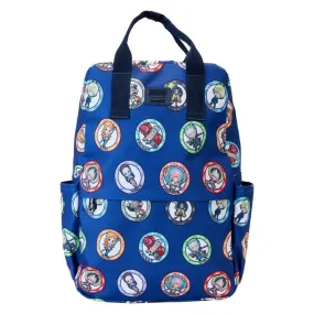 Loungefly Toei One Piece Allover Print Characters Full Size Nylon Backpack