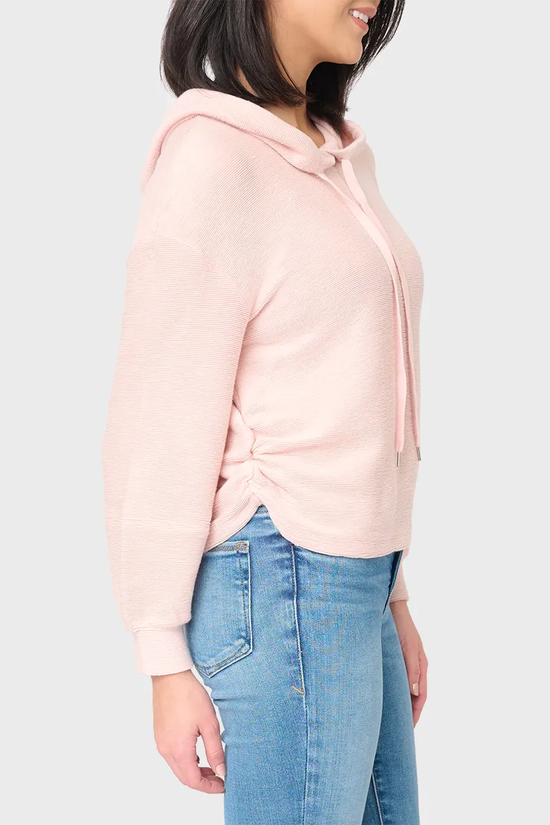 Low Key Luxe Rib Cinched Hoodie