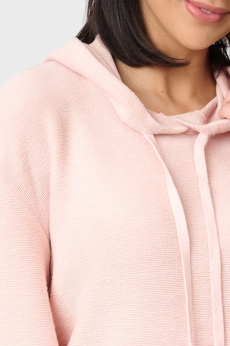 Low Key Luxe Rib Cinched Hoodie