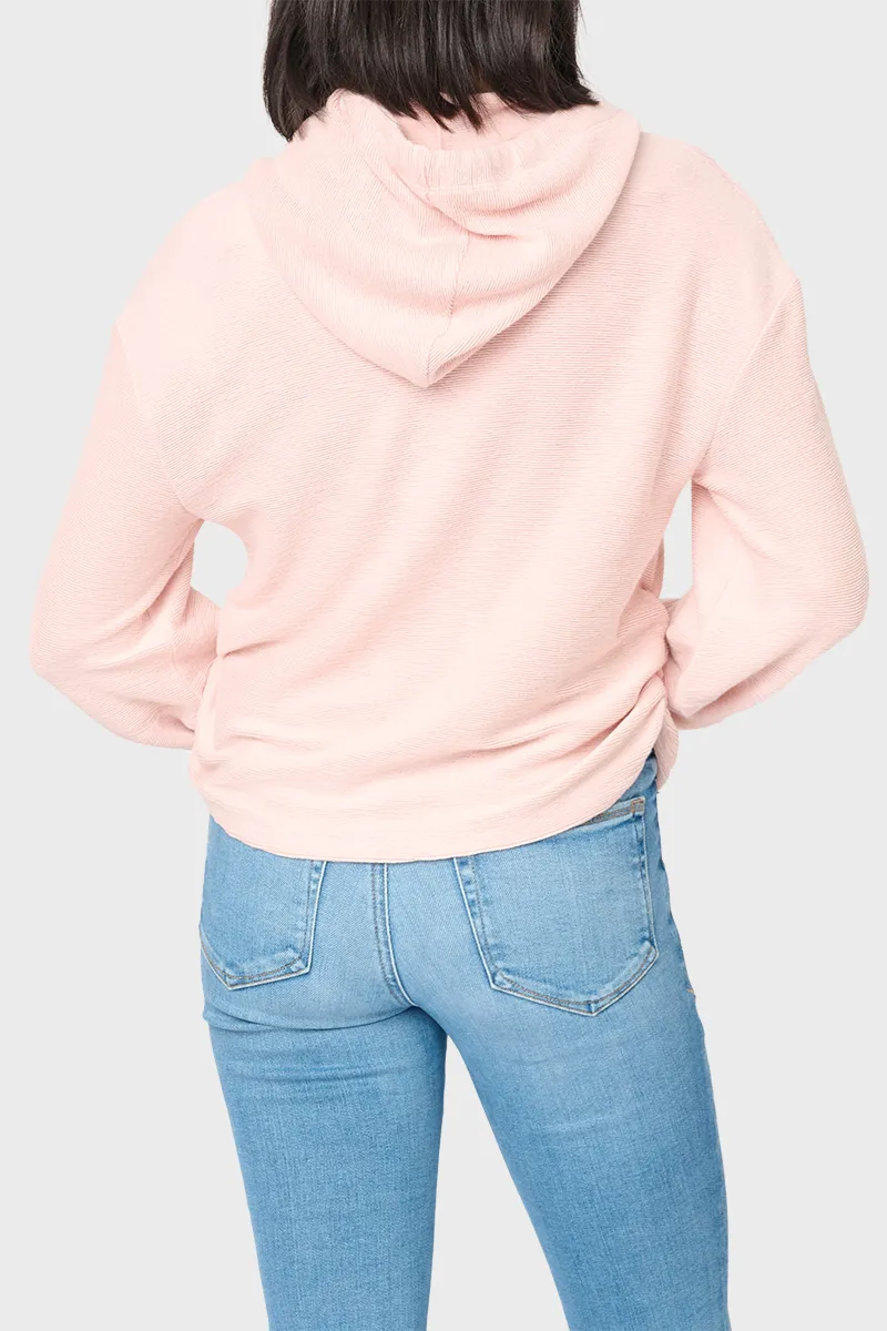 Low Key Luxe Rib Cinched Hoodie