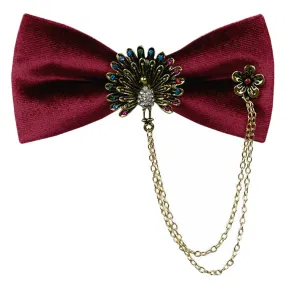 Luxurious Peacock Bow Tie 4 Colors