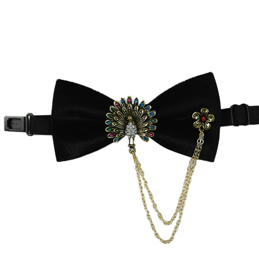 Luxurious Peacock Bow Tie 4 Colors