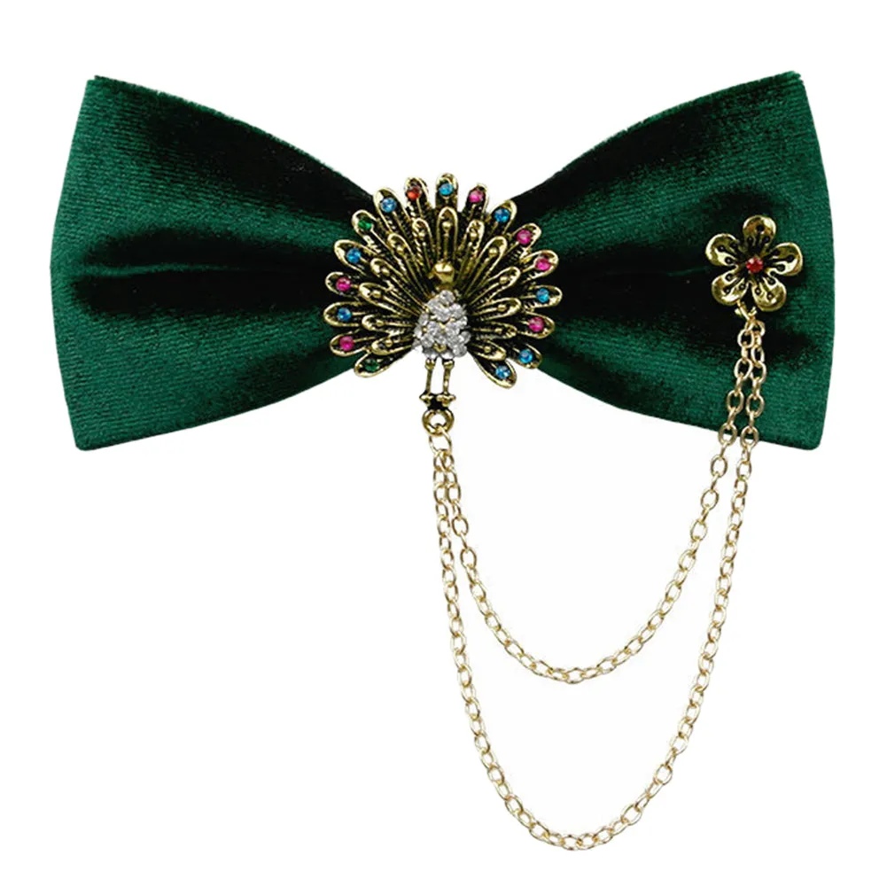 Luxurious Peacock Bow Tie 4 Colors