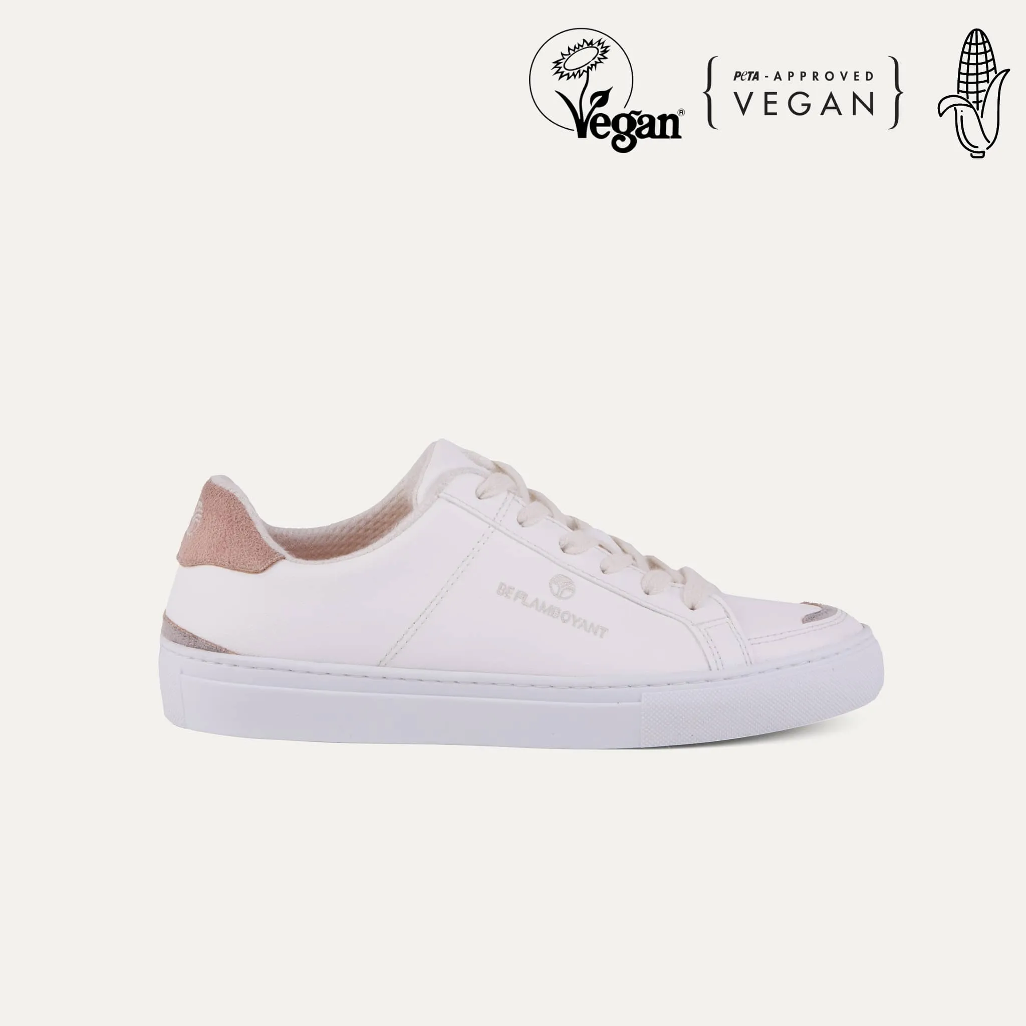 Manimal Unisex Vegan Corn Leather Sneakers | Beige