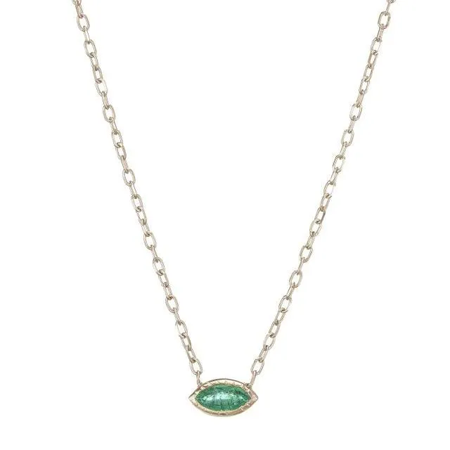 Marquise Emerald Necklace