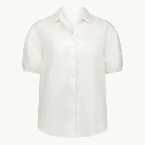 MELLOW PUFF SHIRT WHITE LINEN