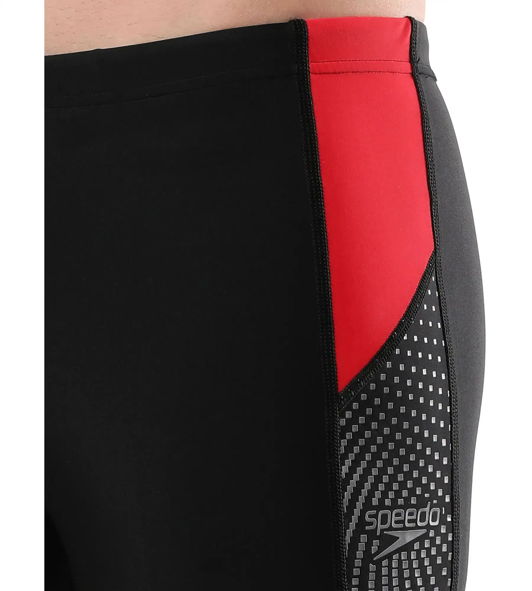 Men's Endurance Dive Aquashort - Black  &  Fed Red