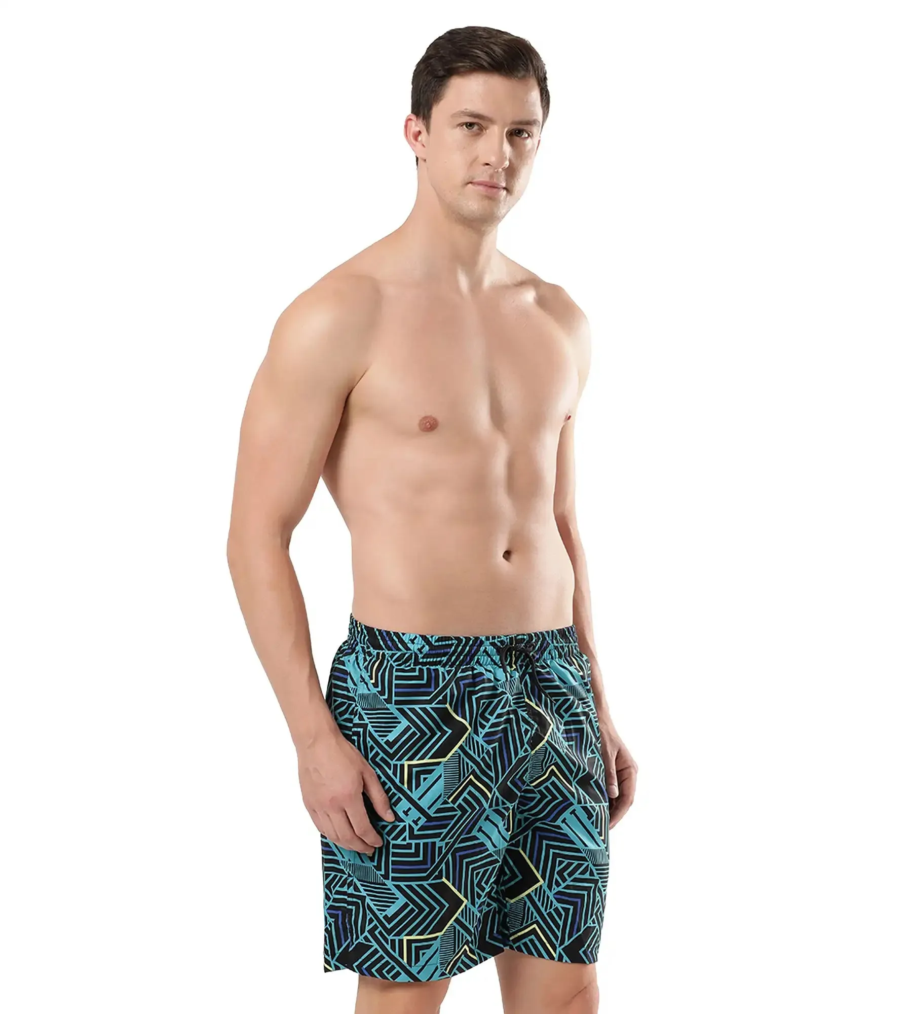 Men's Essential Sport Allover Watershorts - True Navy  &  Aquarium