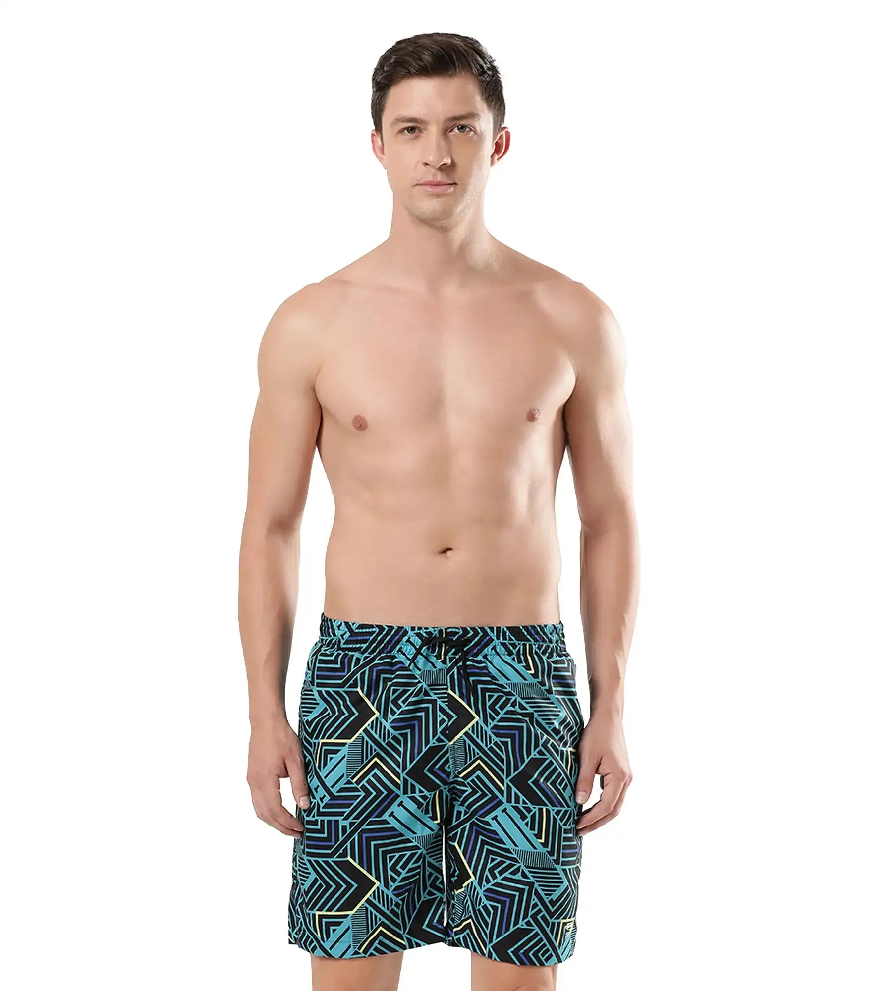 Men's Essential Sport Allover Watershorts - True Navy  &  Aquarium