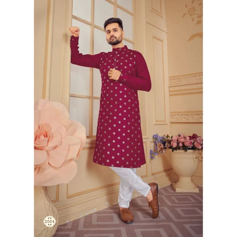 Men's Traditional Pure Cotton Kurta with Pajama set