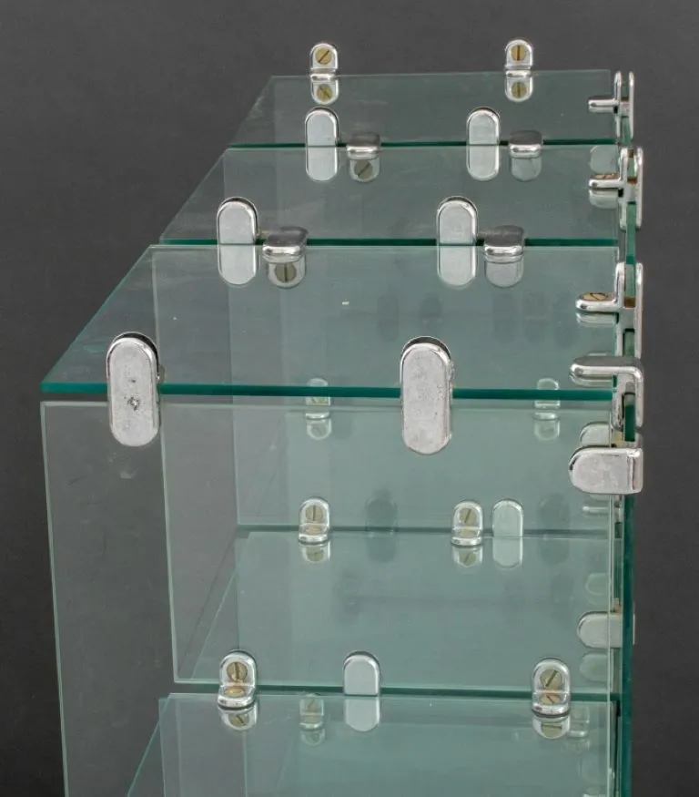 Modern Glass Cube Display Case