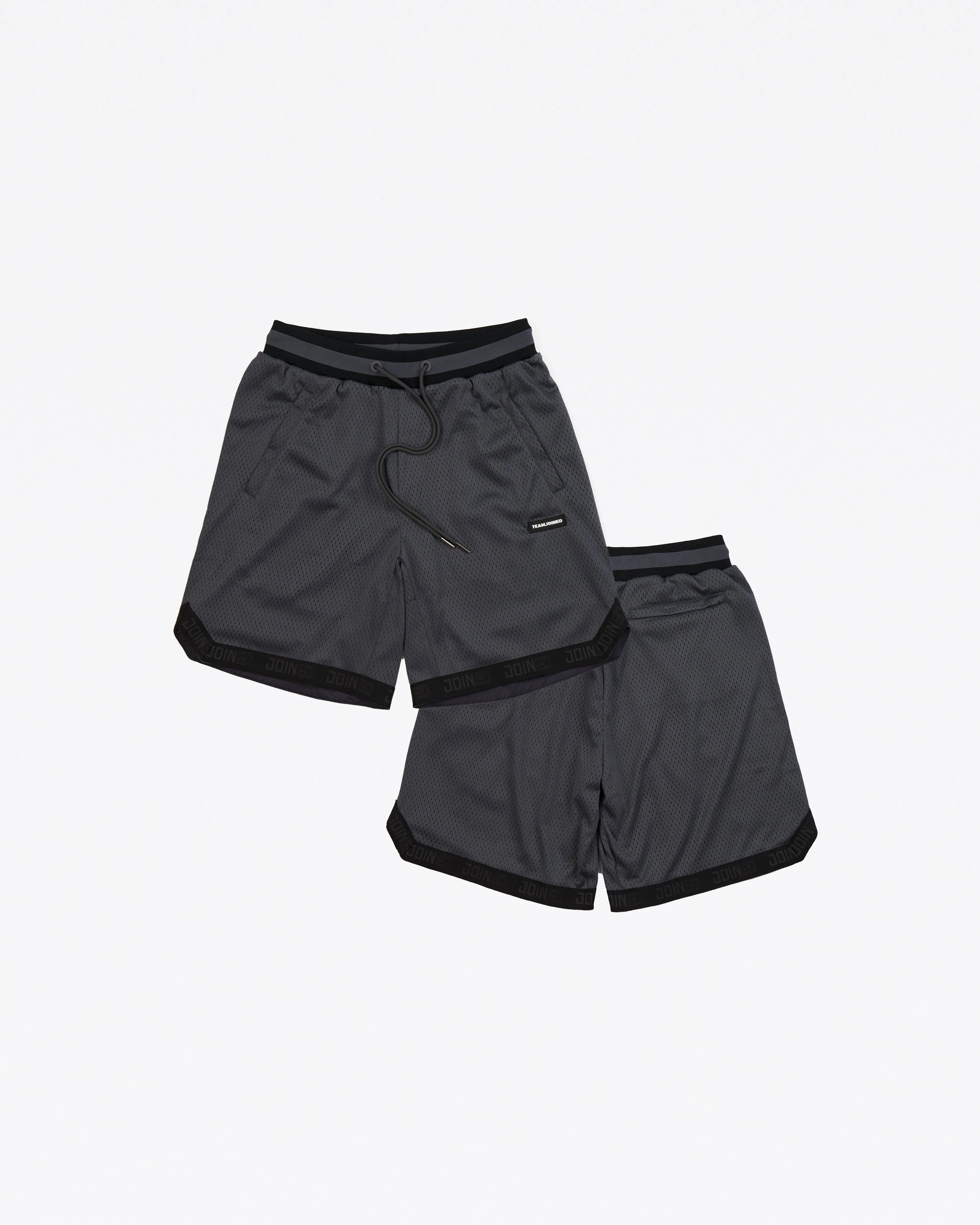 Multi Logo Double Mesh Trimmed Shorts