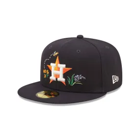 NEW ERA Houston Astros Watercolour Floral Navy 59FIFTY Fitted Cap