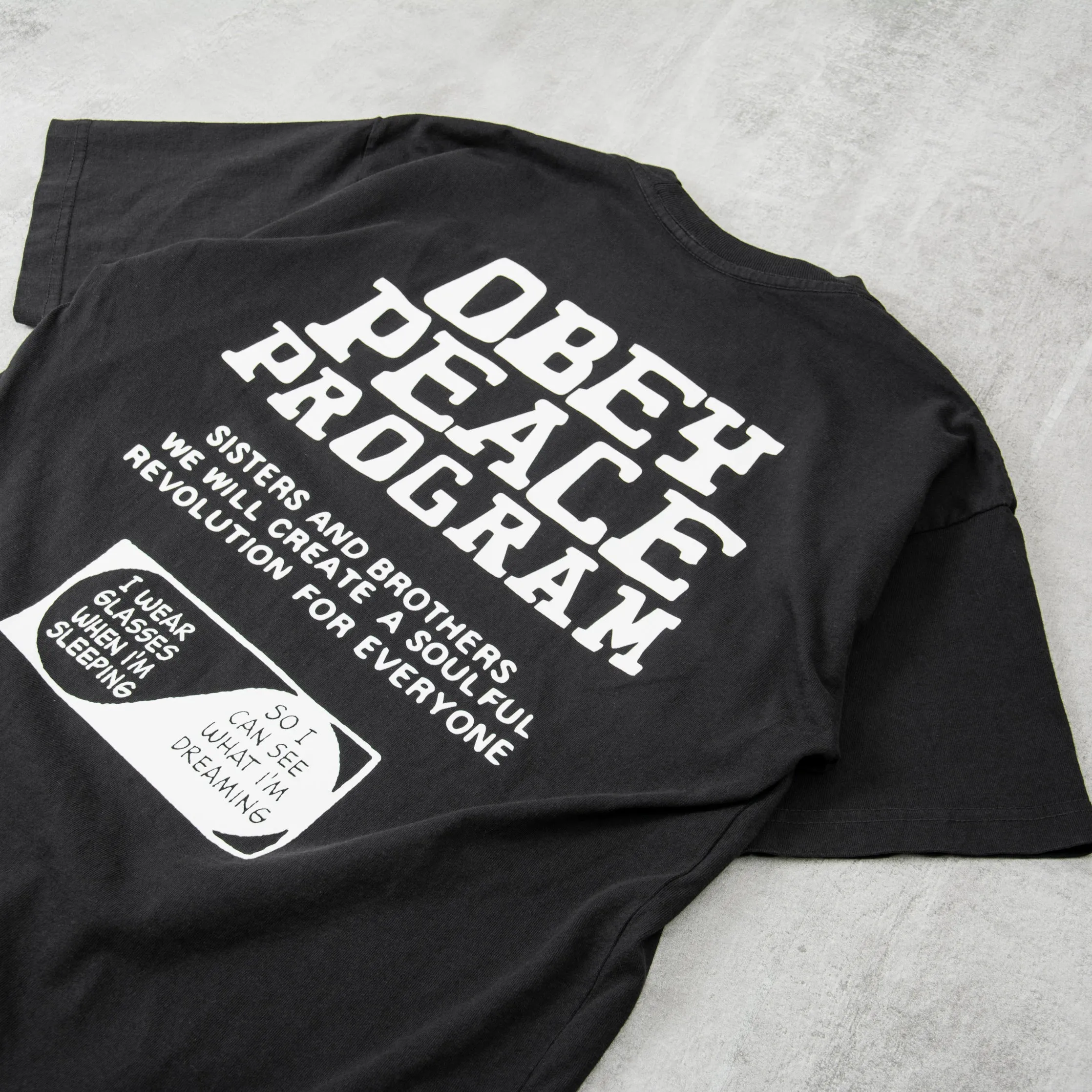 Obey Peace Program Tee - Vintage Black