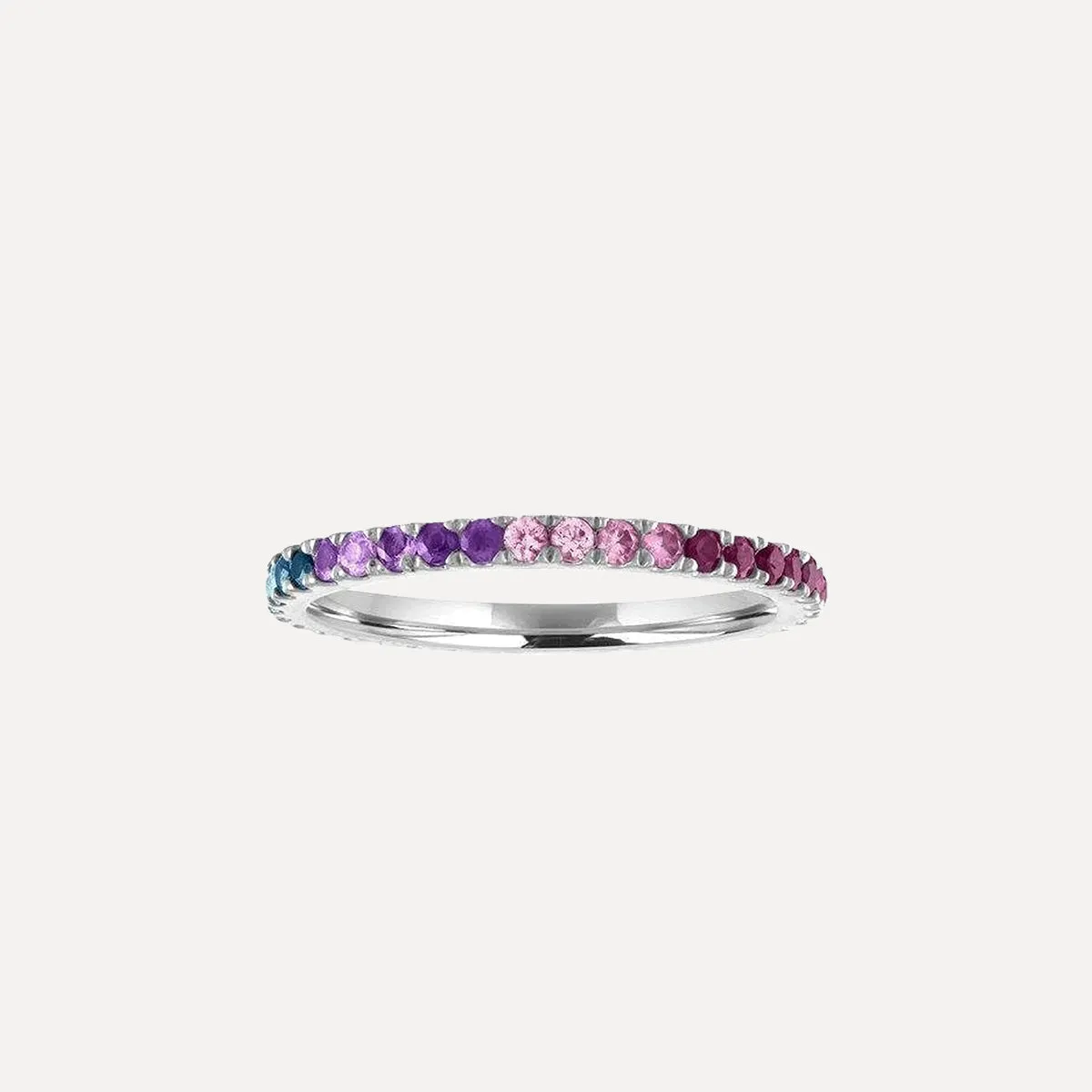 Ombre Rainbow Eternity Band