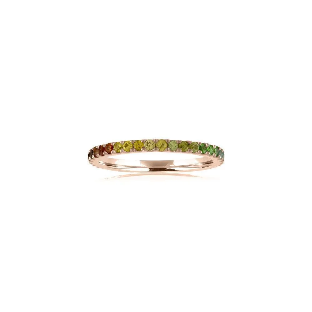 Ombre Rainbow Eternity Band