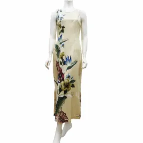 One Pont Column Hawaiian Dress, Beige