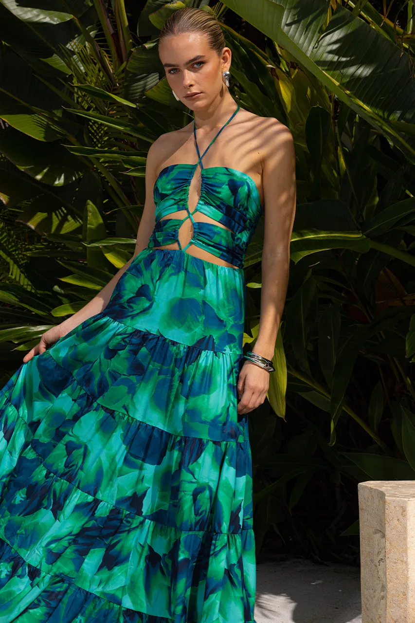 Orchids Maxi Dress - Calista Green