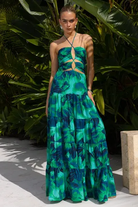 Orchids Maxi Dress - Calista Green