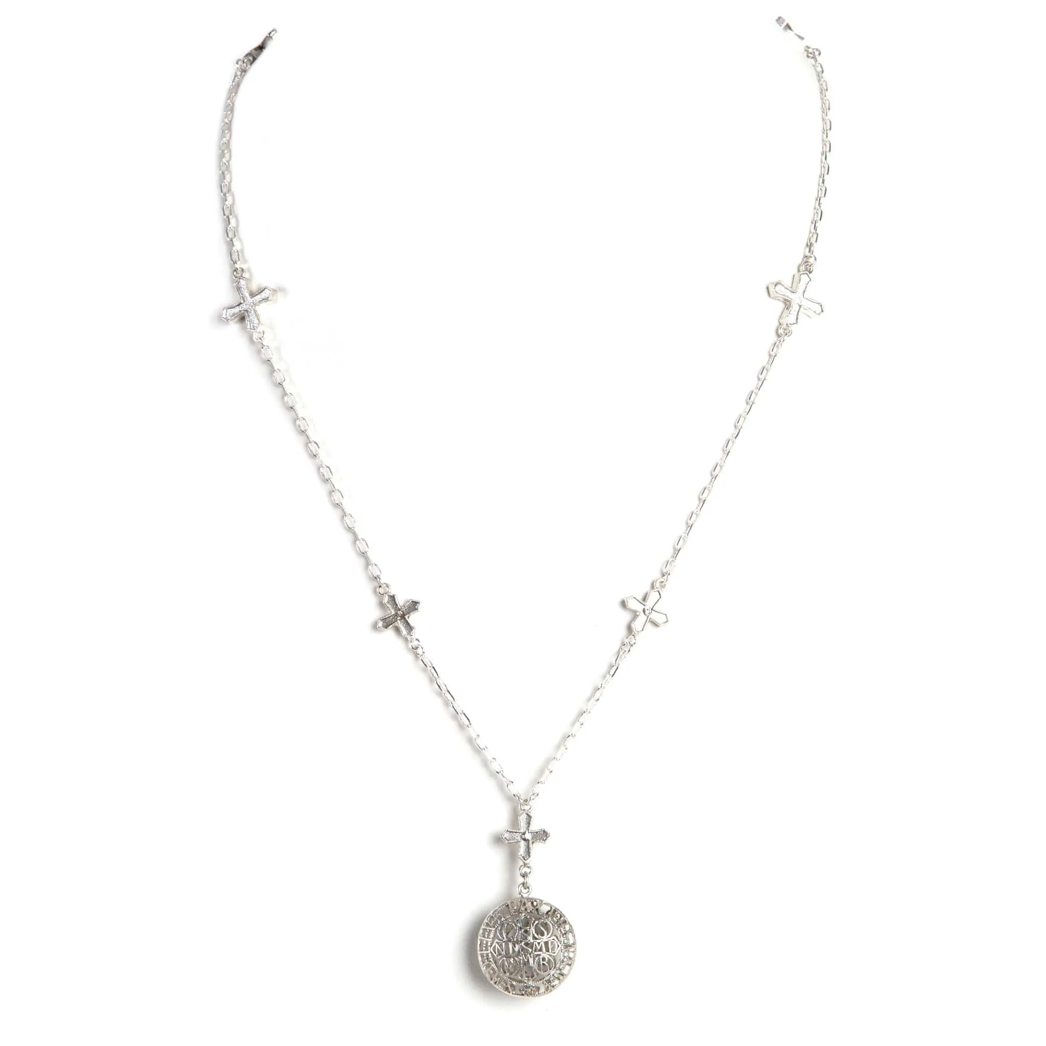 Peace Cross Globe Necklace