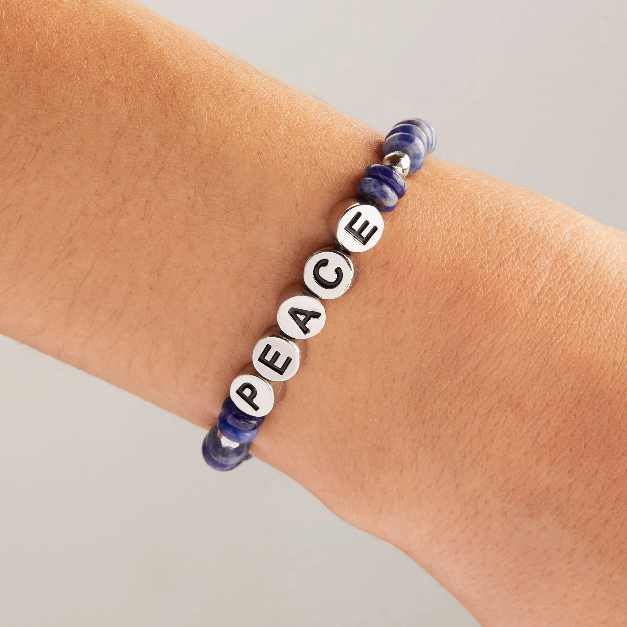 'Peace' Sodalite Stretch Bracelet