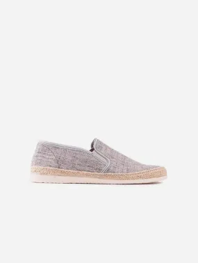 Pecan Men's Recycled Cotton Espadrilles | Stone