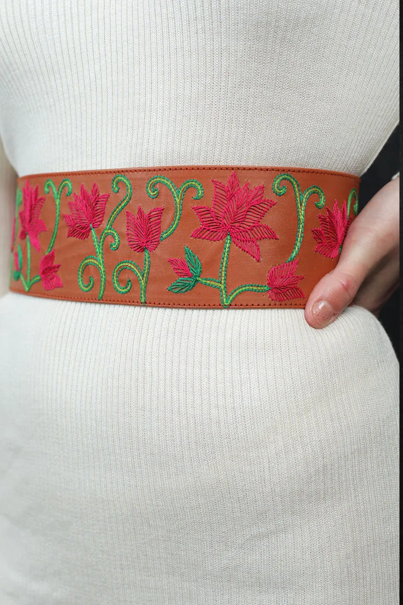 Pichwai hand embroidered waist belt