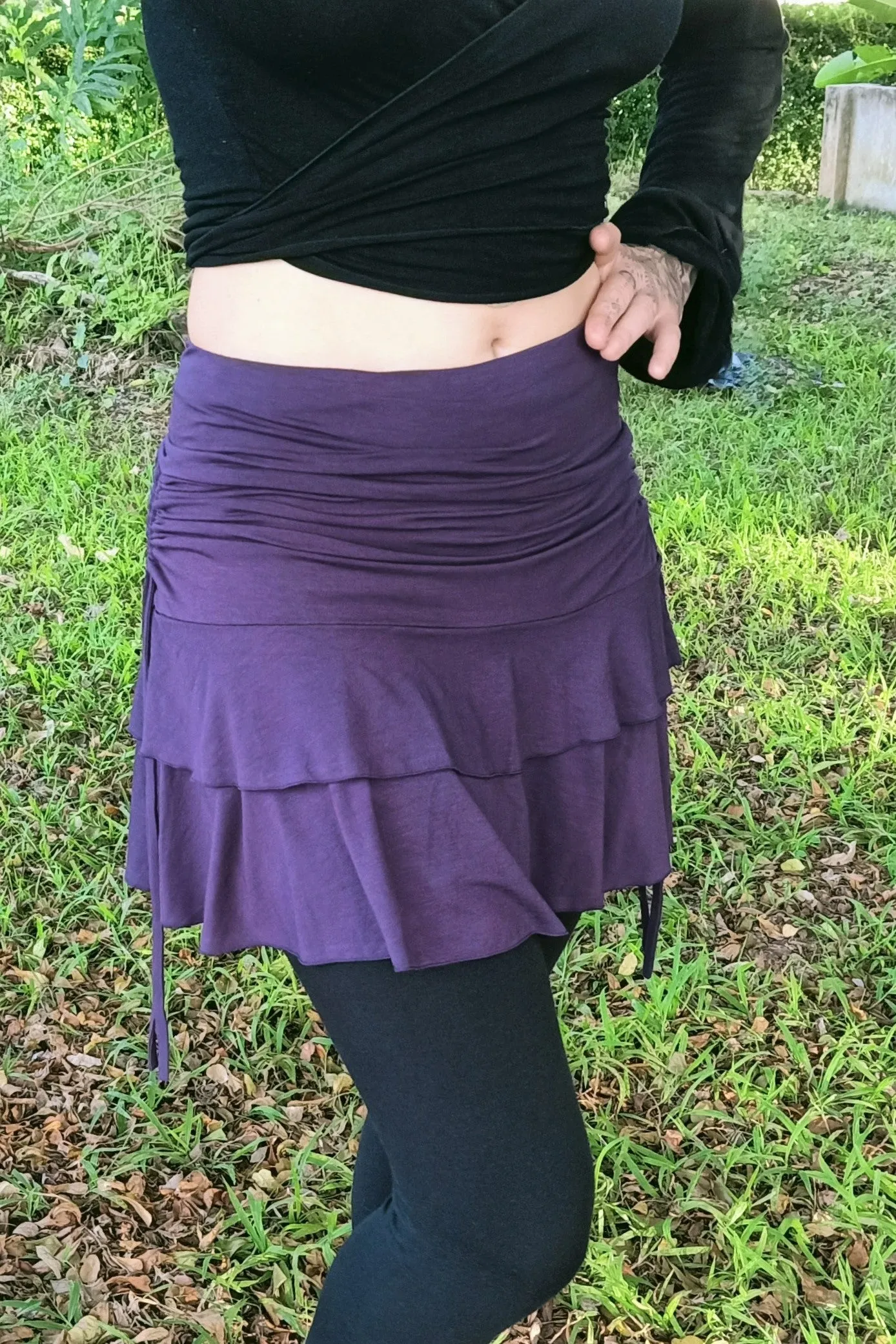 Plum Apsara Skirt