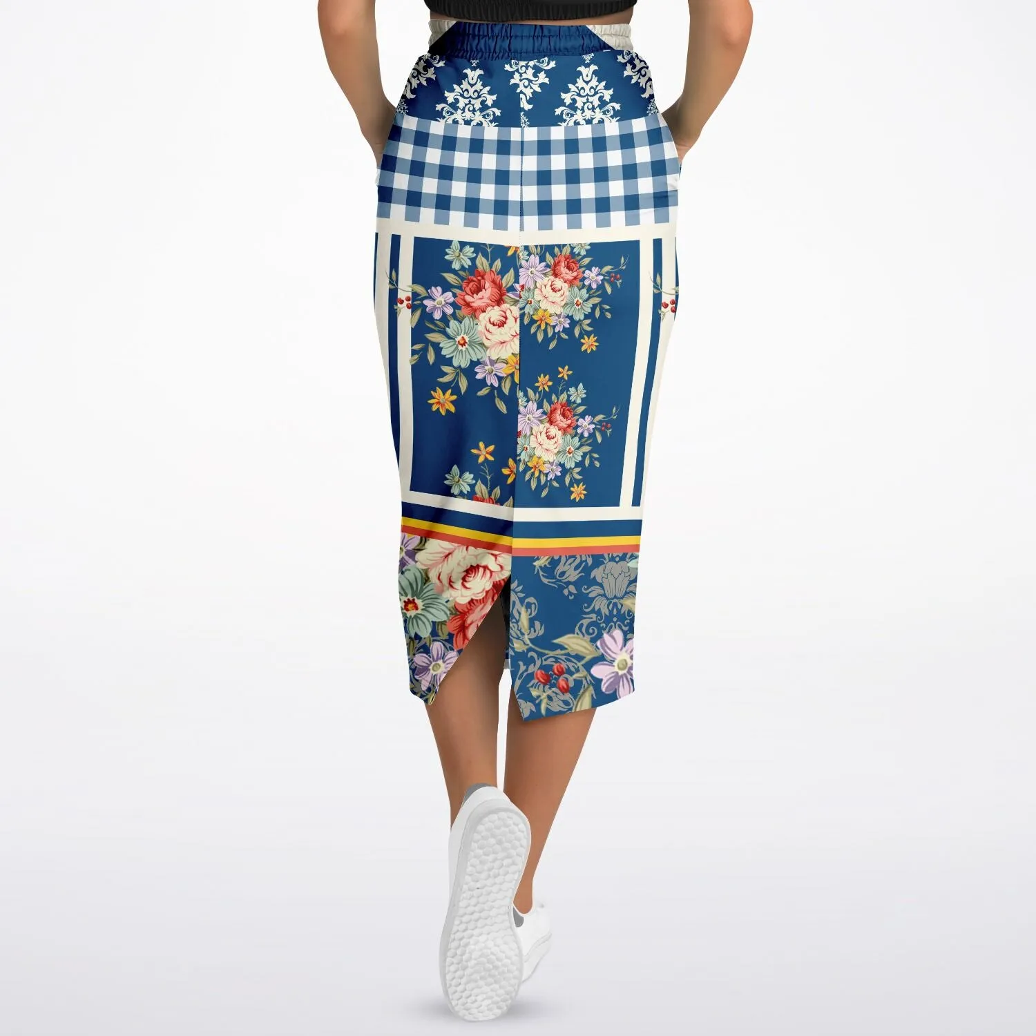 Porcelain Fleur Eco-Poly Long Pocket Skirt