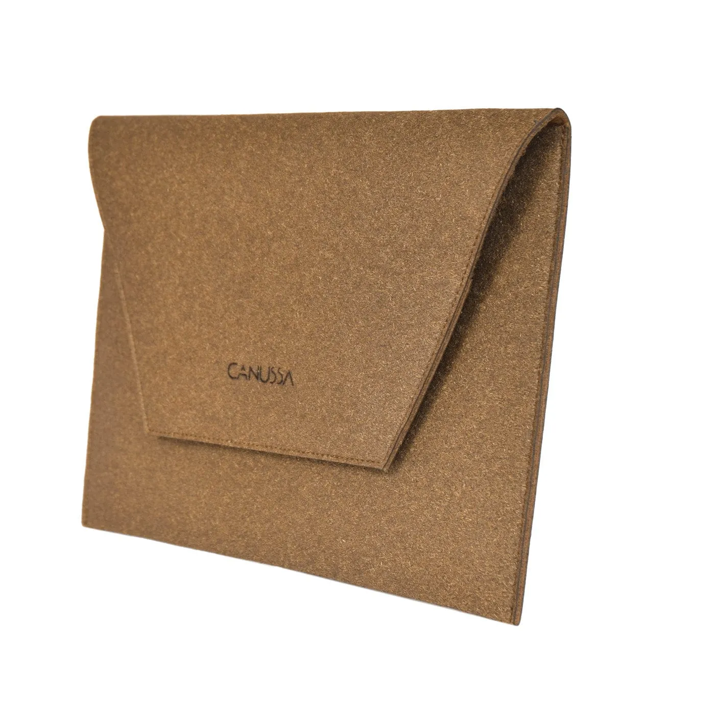 Protect Palm Leather Laptop Sleeve | Brown