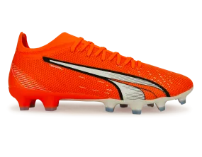 PUMA Men's Ultra Match FG/MG Orange/Blue