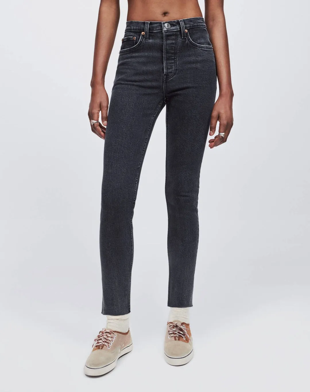 RE/DONE Extra Stretch High Rise Ankle Crop