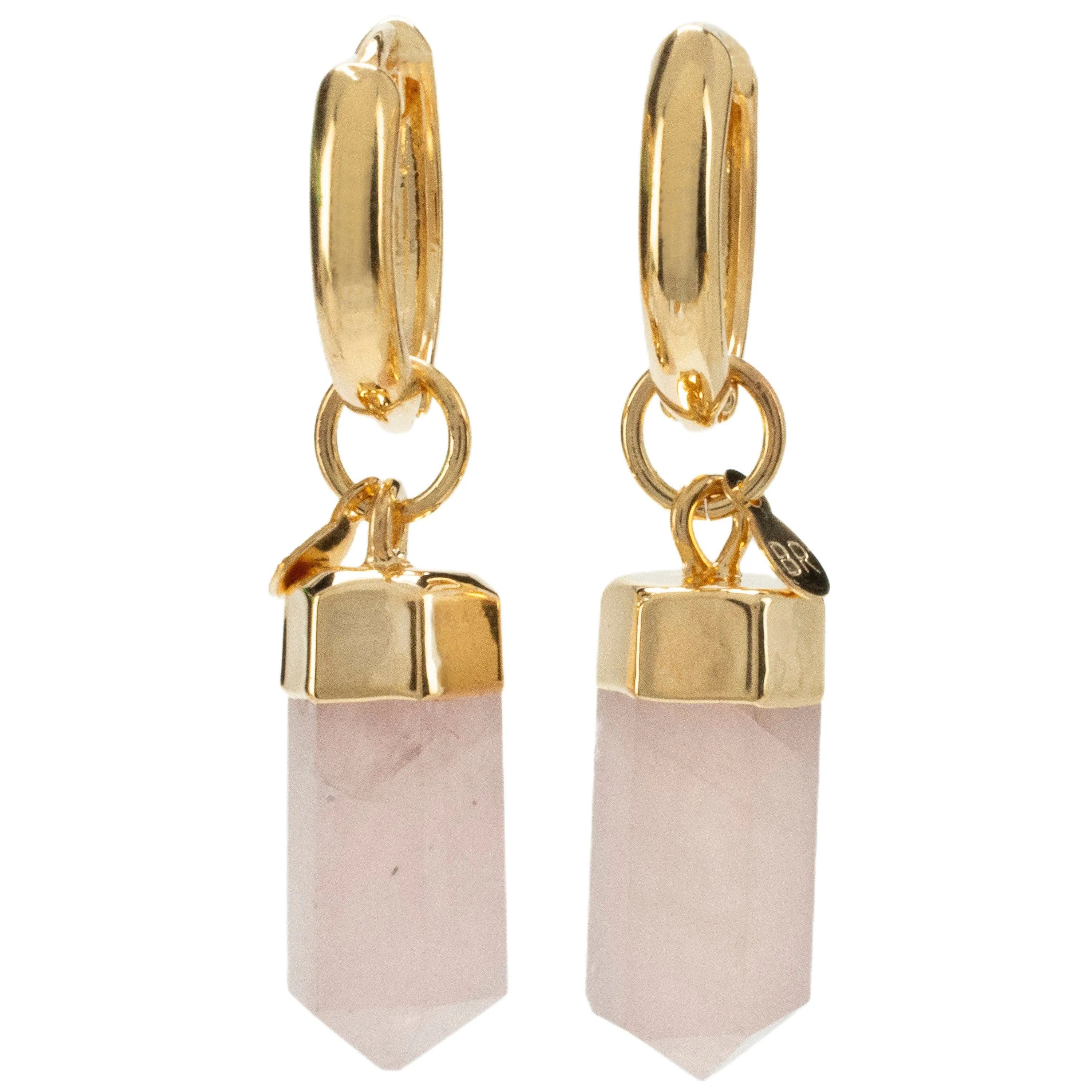 Rose Quartz Drop Earrings