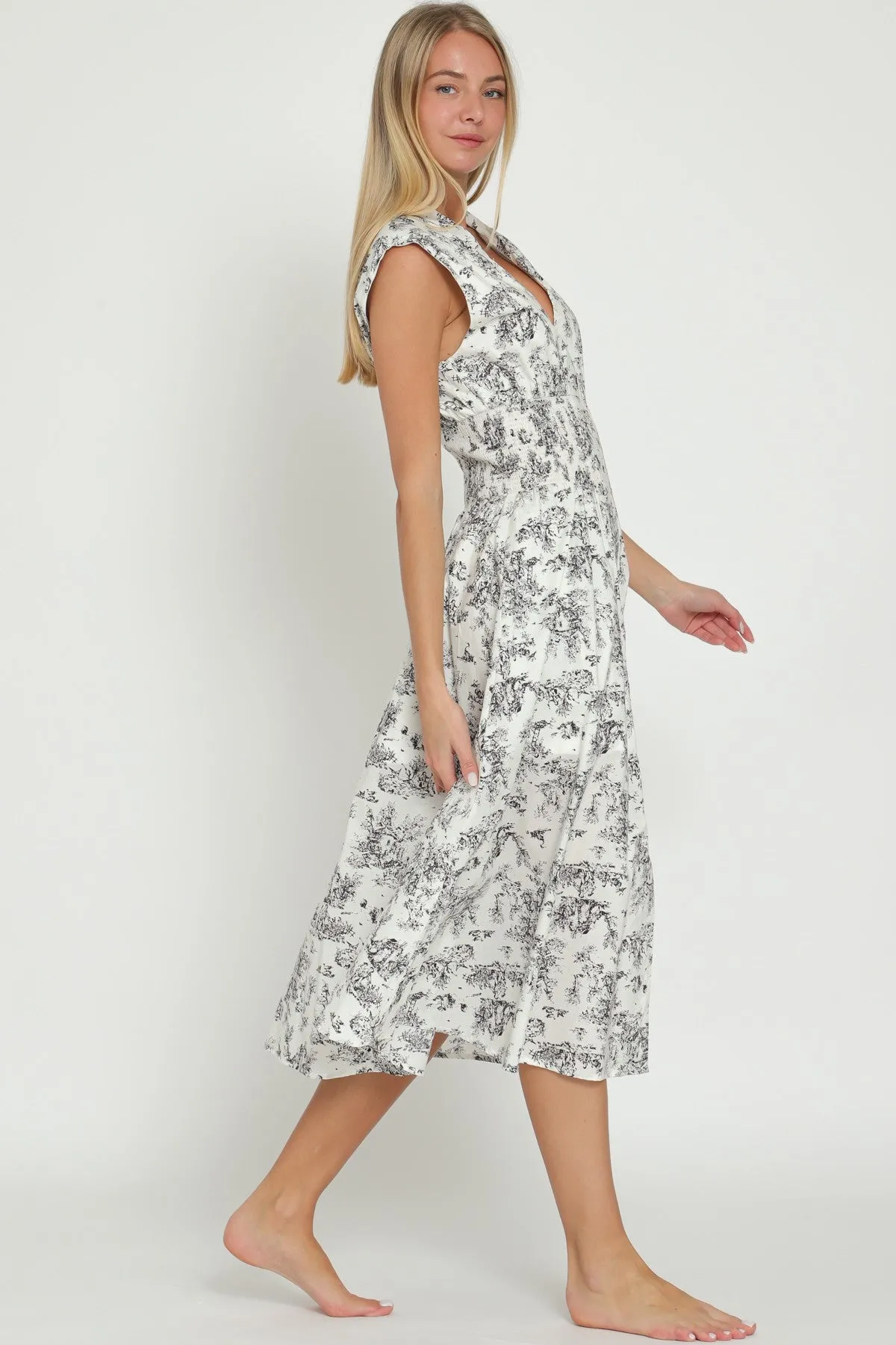 Sadie Floral Midi Dress