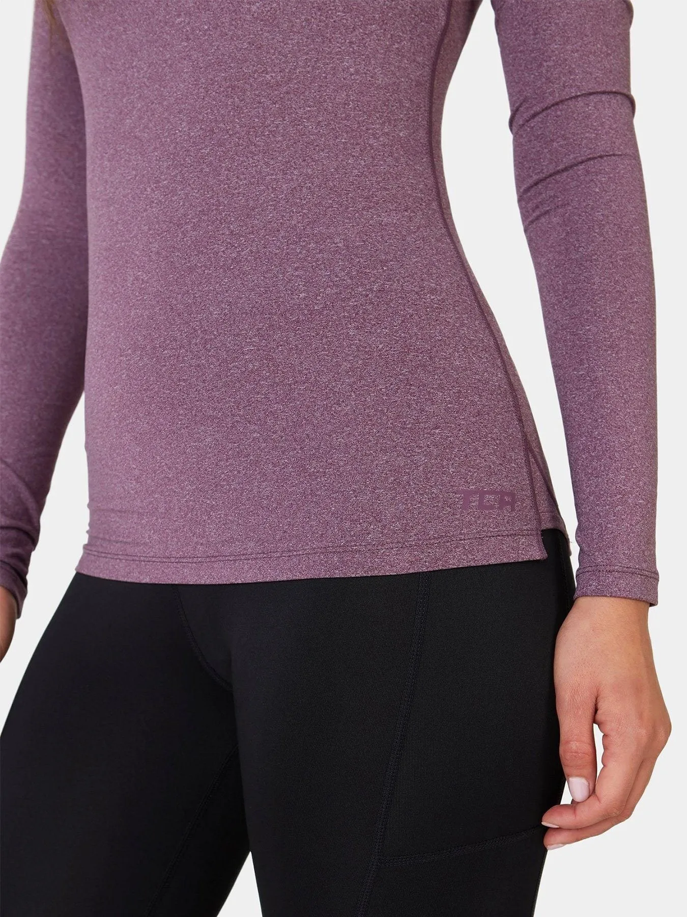 SuperThermal Long Sleeve Compression Base Layer Crew Neck Top for Women With Brushed Inner Fabric