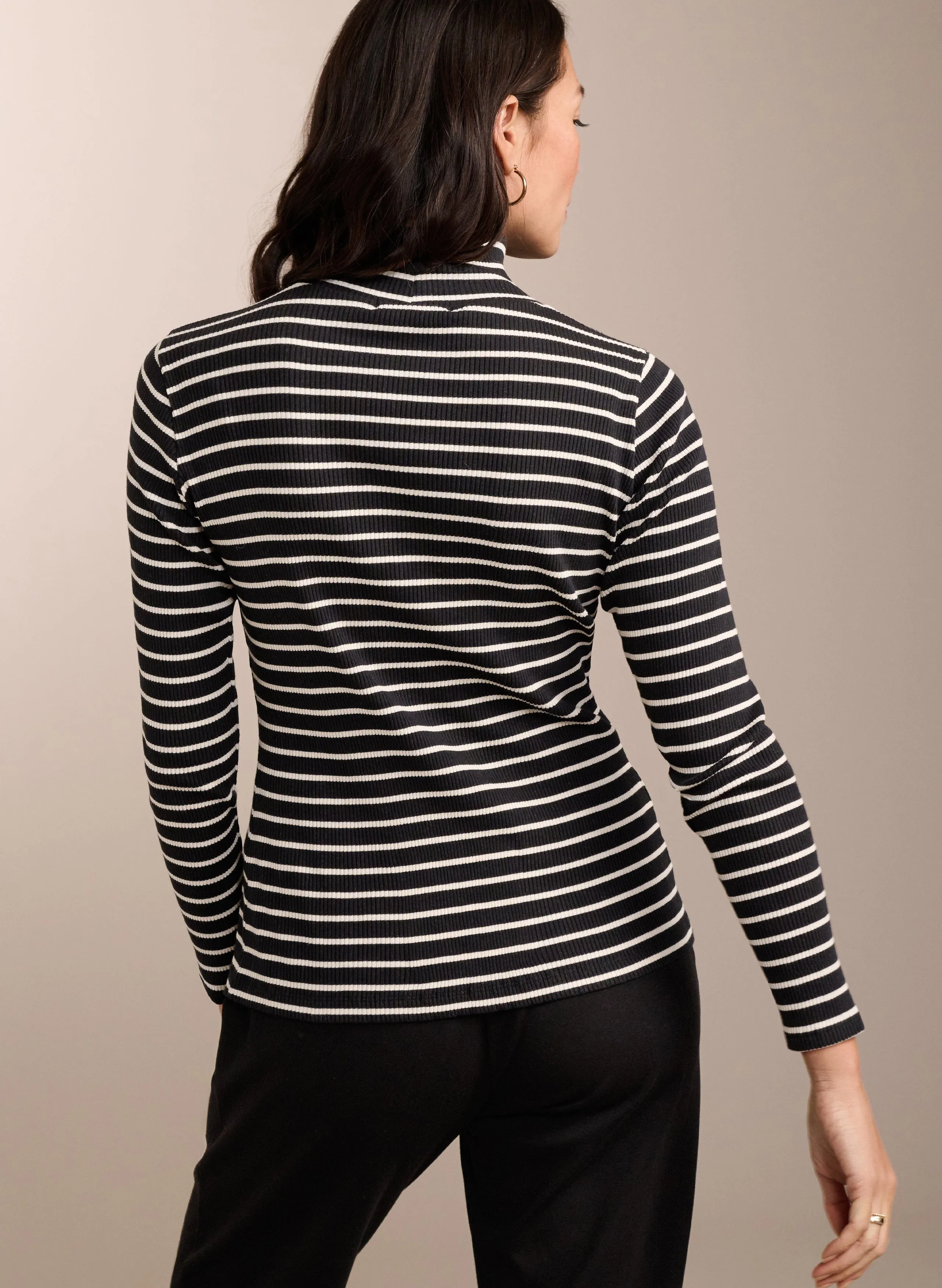 Vera Organic Cotton Top | Black & White