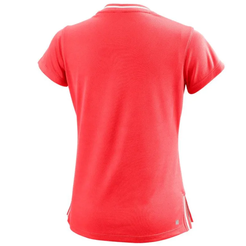 Wilson Girl's Team II V-Neck - Fiery Coral