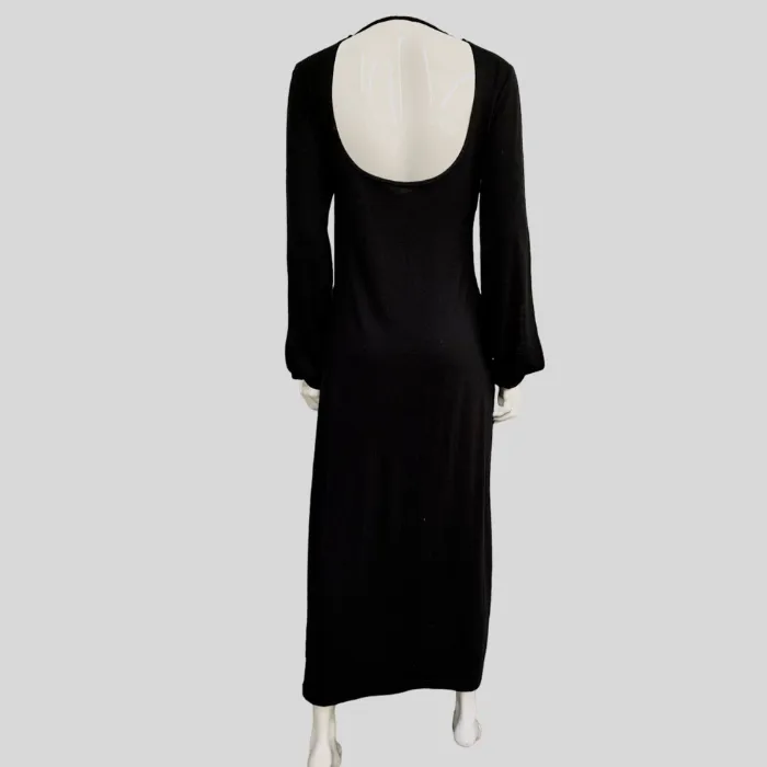 Women's Open Back Merino Dress