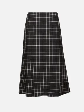 Wool Check Skirt